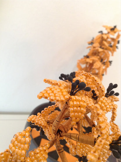 Orange Bonsai Tree Beeds crafted Décor